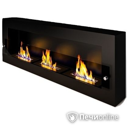 Биокамин ЭкоЛайф Fire Line Glass black burgundy в Магнитогорске